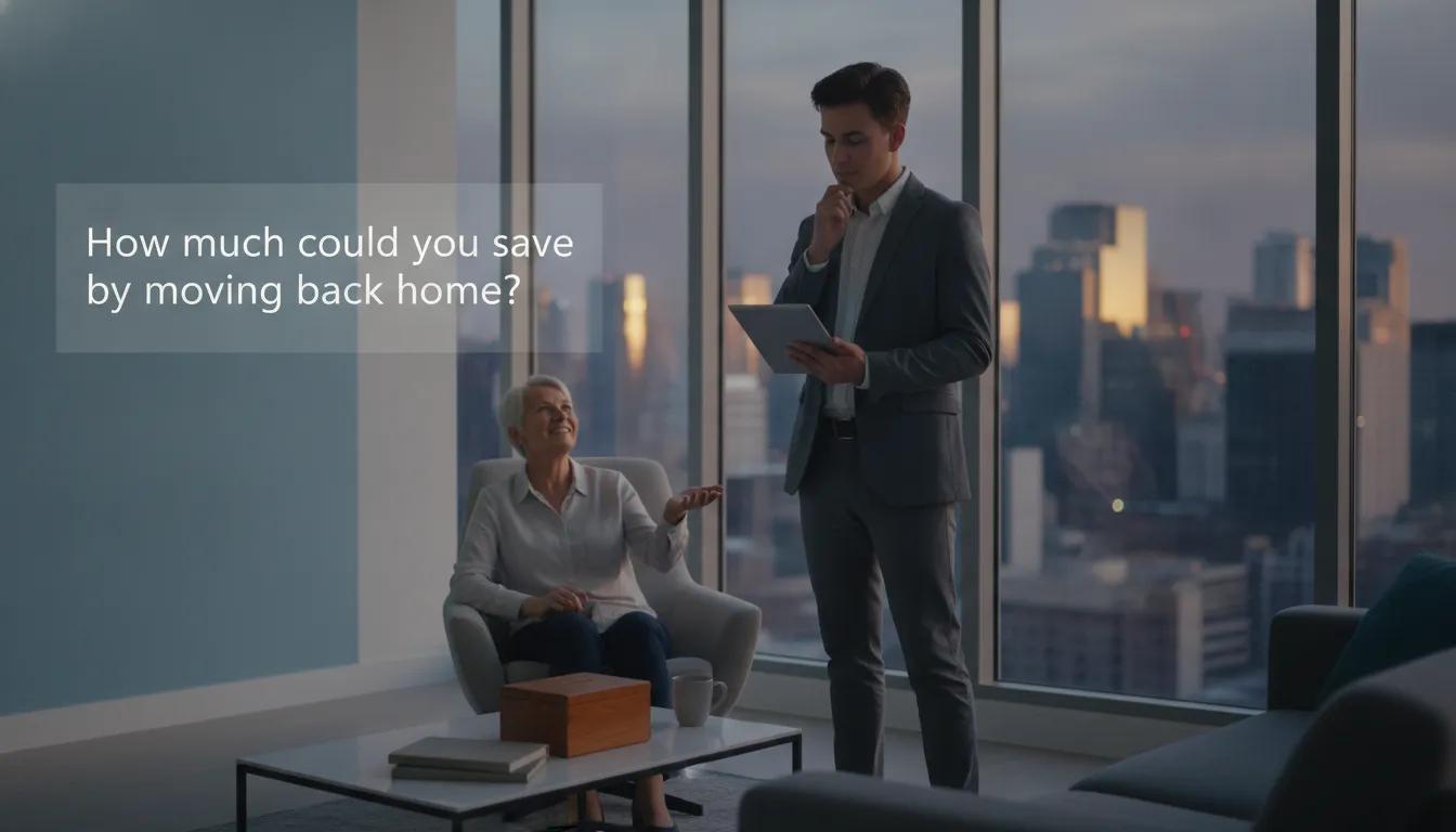 How much could you save by moving back home? cover