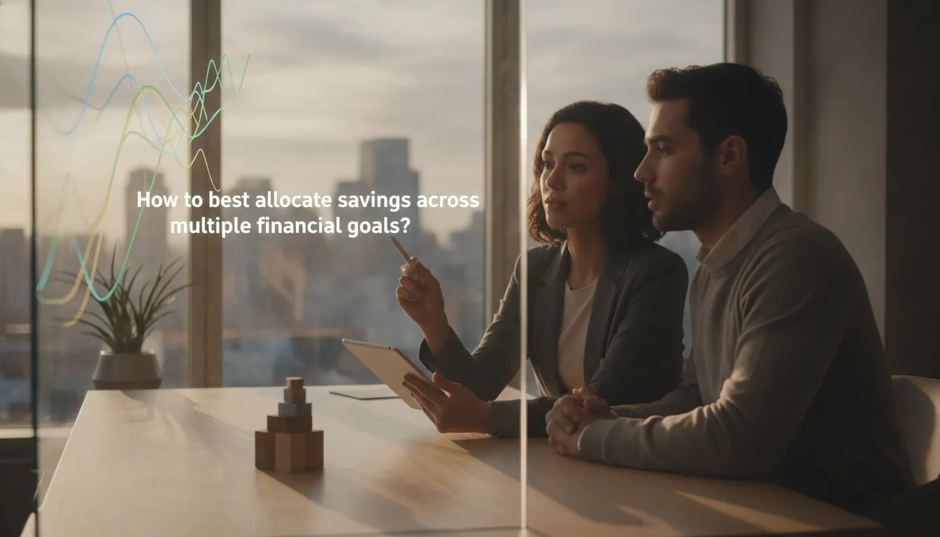 How to best allocate savings across multiple financial goals? cover