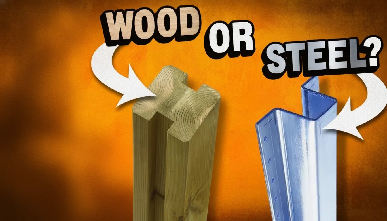 How much would I save long-term with steel fence posts over wood? cover